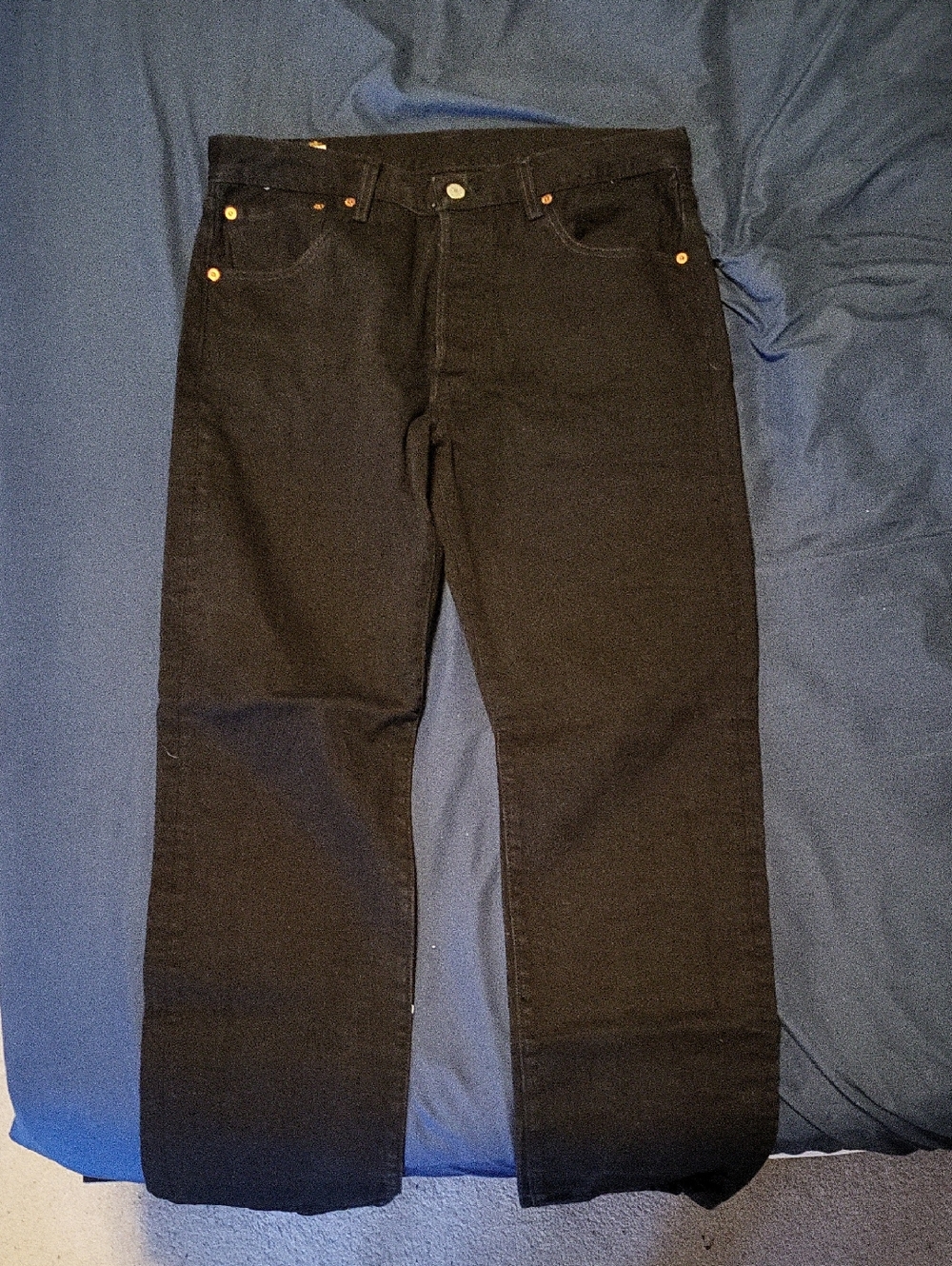 Classic Levi Black Straight-Leg Jeans